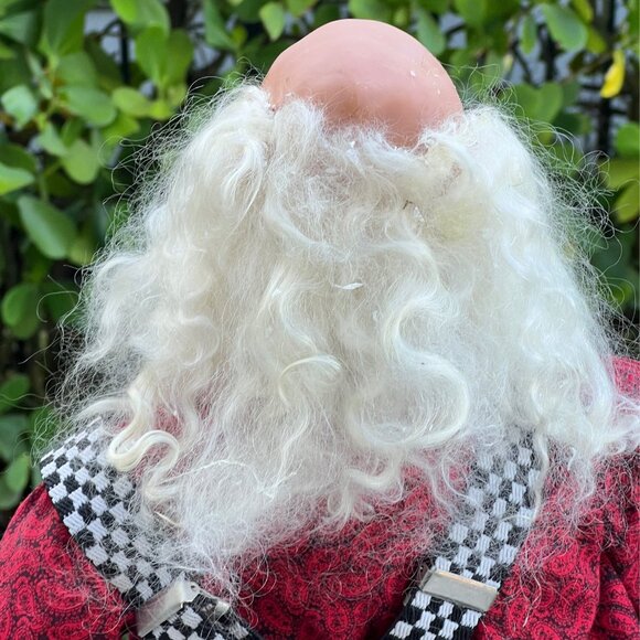 Large Artist Signed 2001 Workshop  SANTA with Tools and Teddy Bears Grace Kynoch - Picture 13 of 16